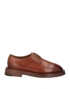Marsèll Woman Lace-up Shoes Tan Size 6 Calfskin In Brown