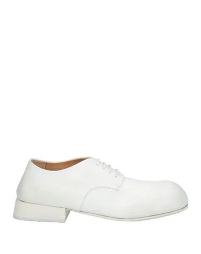 Marsèll Woman Lace-up Shoes White Size 8 Leather