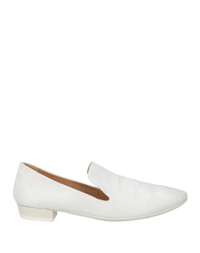 Marsèll Woman Loafers White Size 11 Leather