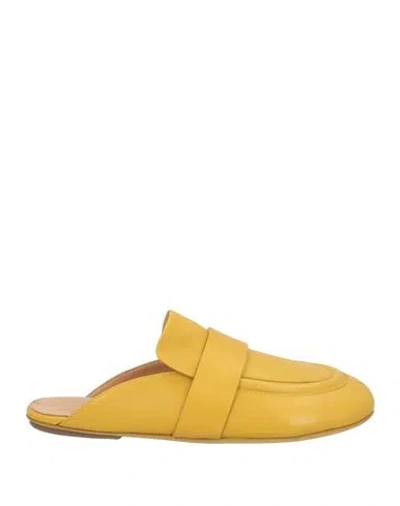 Marsèll Woman Mules & Clogs Marigold Size 6 Calfskin In Yellow