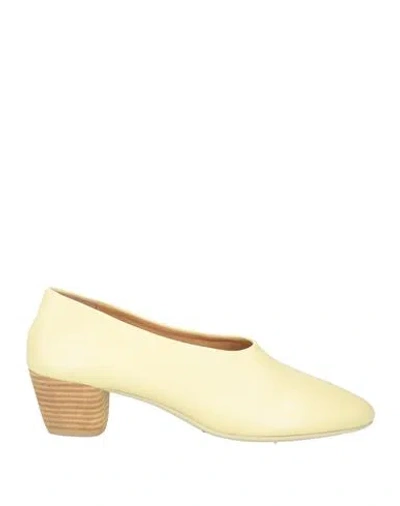 Marsèll Woman Pumps Pastel Yellow Size 8.5 Calfskin