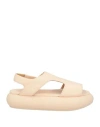 Marsèll Woman Sandals Apricot Size 10 Leather In Orange