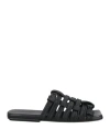 Marsèll Woman Sandals Black Size 6 Calfskin In Black