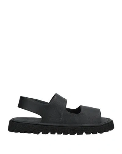 Marsèll Woman Sandals Black Size 7 Leather