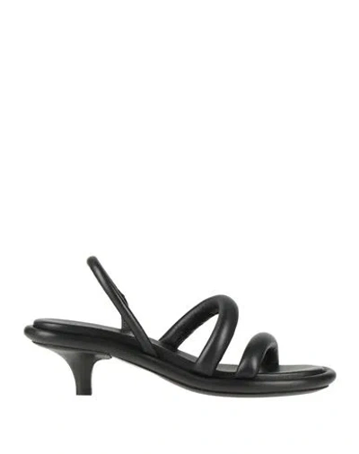 Marsèll 80mm Slingback Leather Sandals In Black