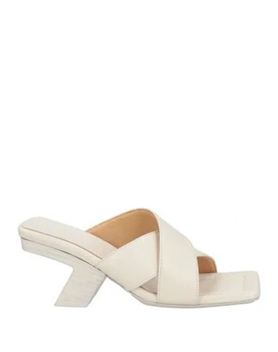 Marsèll Crossover-strap 75mm Leather Sandals In White