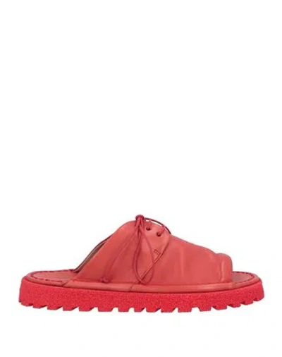 Marsèll Woman Sandals Red Size 8 Leather