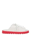 Marsèll Woman Sandals White Size 8 Leather In White