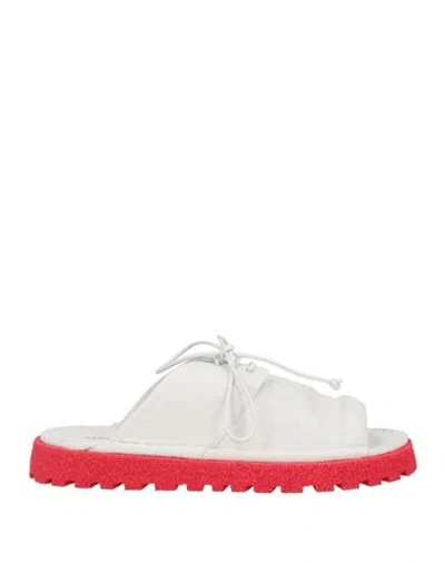 Marsèll Woman Sandals White Size 8 Leather