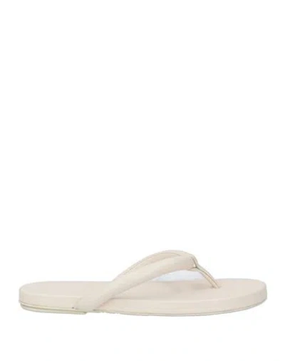 Marsèll Woman Thong Sandal Ivory Size 6 Leather In White
