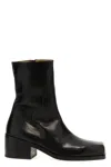 Marsèll Metal-toecap Crinkled Boots In Black