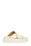 Marsèll Slide Sandals With Criss-cross Straps And Platform Sole In White
