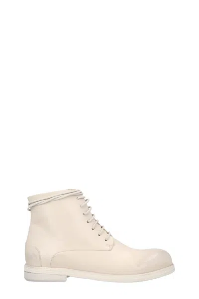 Marsèll Women 'zucca Media' Ankle Boots In White