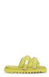 Marsèll Logo-plaque Touch-strap Slides In Lime