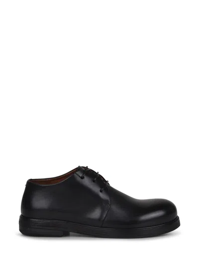 Marsèll Marsell Zucca Leather Oxford Shoes In Black