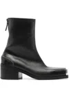 Marsèll Metal-toecap Crinkled Boots In Black