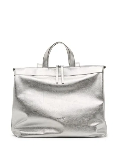 Marsèll Metallic-finish Tote Bag In Silber