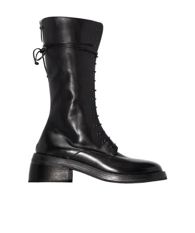 Marsèll Mid-calf Combat Boots In Black