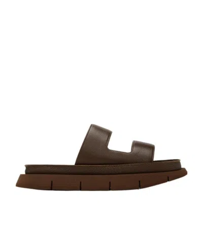Marsèll Brown Intagliato Sandals In Black