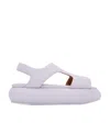 Marsèll Open-toed Thick-soled Flat-soled Sandals In White