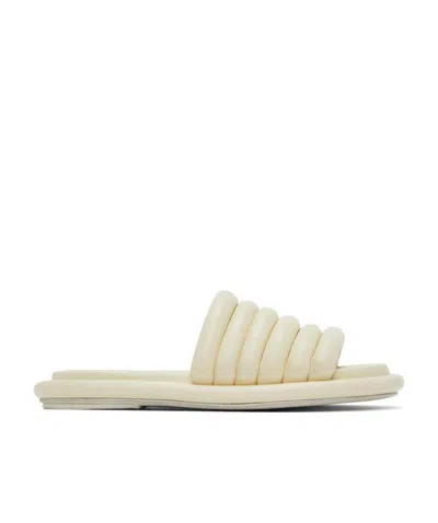 Marsèll Padded Leather Slides In Nude
