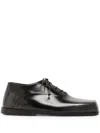 Marsèll Panelled Patent-leather Oxford Shoes In Black