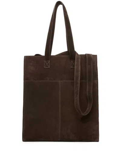 Marsèll Panelled Suede Tote Bag In Brown