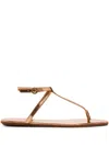Marsèll Patent-leather Sandals In 金色