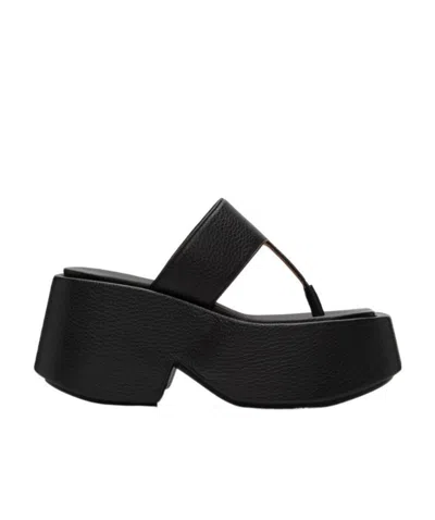 Marsèll Platform Thong Sandals In Black