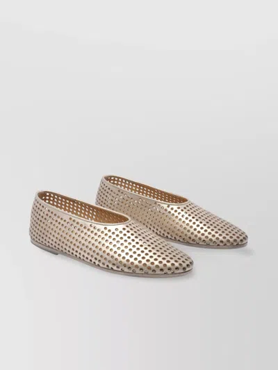 MARSÈLL POINTED TOE LEATHER BALLERINA SHOES