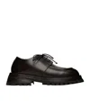Marsèll Ridged-sole Lace-up Brogues In Black