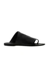 Marsèll Round Head Flat-soled Slippers In Black