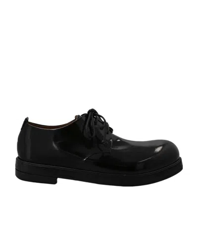Marsèll Round Head Lace Up Derby Shoes In Black