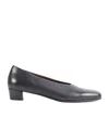 Marsèll Round Head Low-heeled Shoes In Black