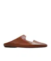 Marsèll Round-headed Flat Sandals In Brown