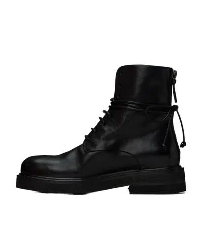 Marsèll Lace-up Leather Boots In Black