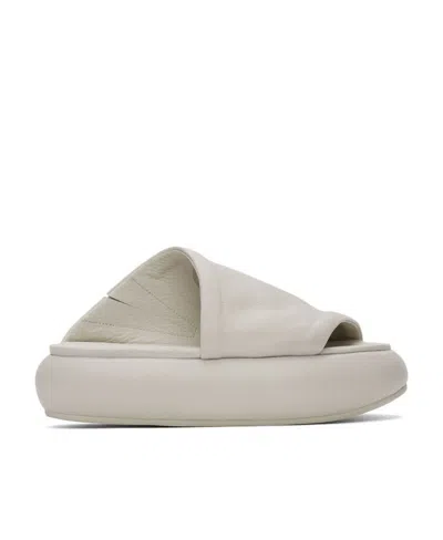 Marsèll Round-headed Open-toed Thick-soled Slippers In Nude