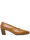 Marsèll Round-toe 50mm Leather Pumps In Brown