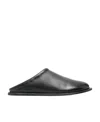 Marsèll Round-toe Leather Slippers In Black