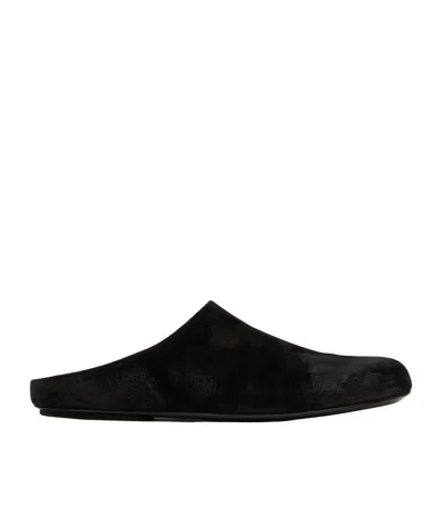 Marsèll Round Toe Mules In Black