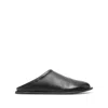 Marsèll Round-toe Leather Slippers In Black