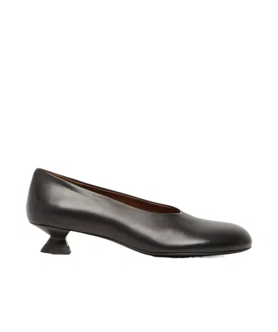 Marsèll Sculpted-heel Leather Pumps In Black