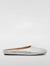 Marsèll Laminated Leather Mules In Silber