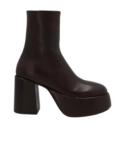 Marsèll Side Zipper Boots In Black