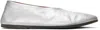 Marsèll Silver Coltellaccio Ballerina Flats In 61l Silver Foil
