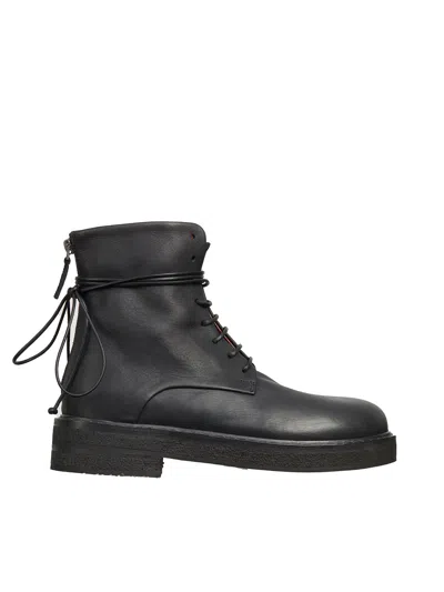 Marsèll 40mm Zip-up Leather Boots In Black