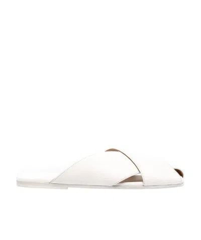 Marsèll Spatola Flat Sandals In White