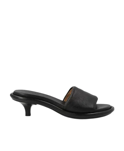 Marsèll Open-toe Leather Mules In Black
