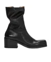 Marsèll Square-headed Short Boots In Black