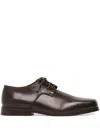 Marsèll Square-toe Leather Oxford Shoes In Brown